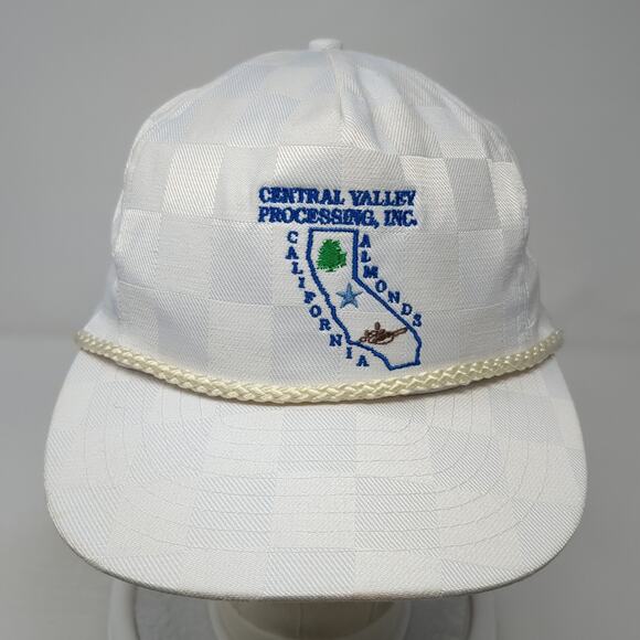 Central Valley Processing, Inc. California Almonds 5 Panel Cap White OS Rope - Picture 2 of 10